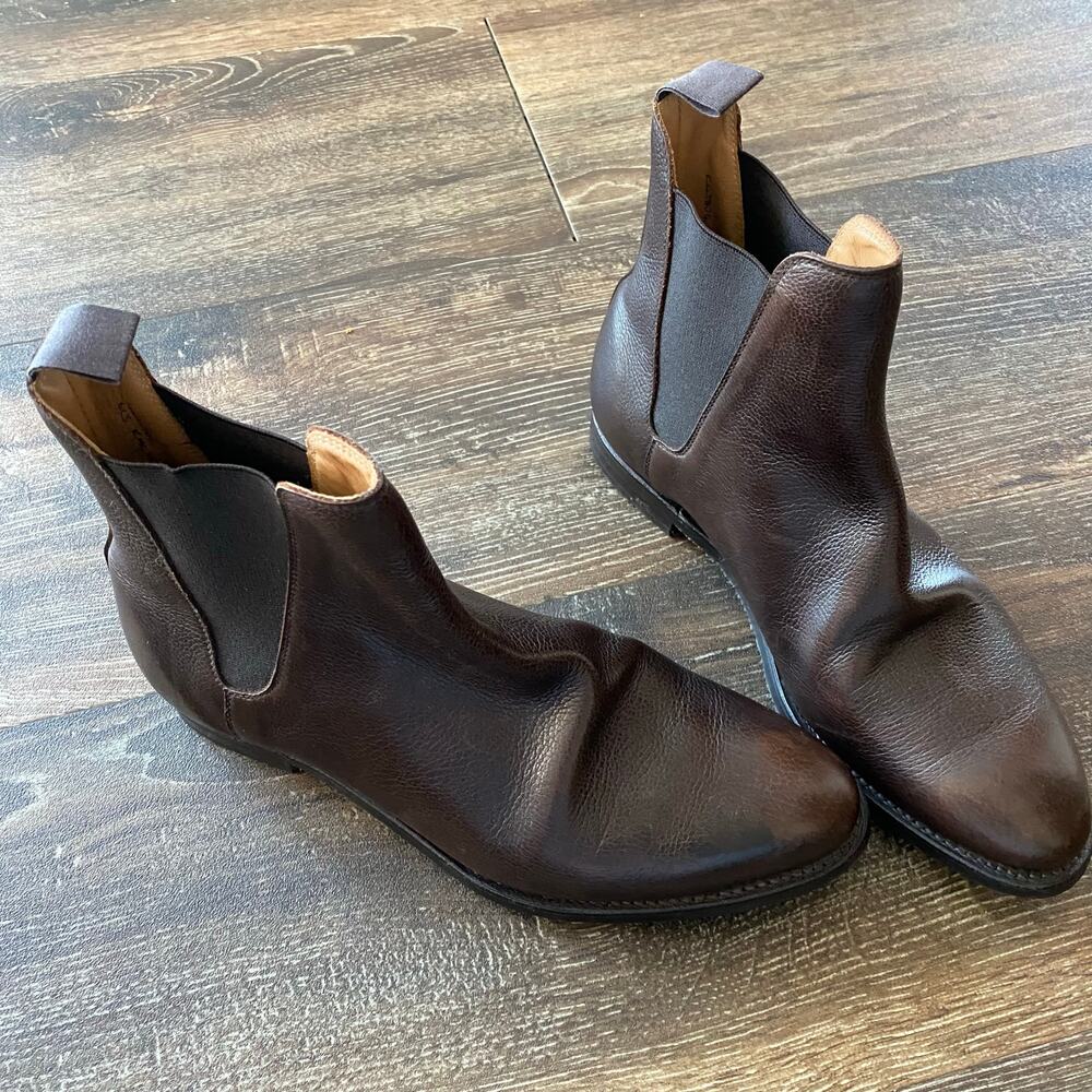 Crockett & Jones Rachel Brown Leather Chelsea Boot Size 7